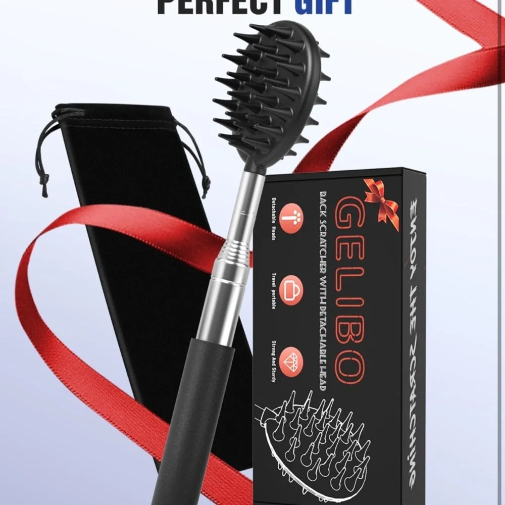 Telescoping Back Scratcher with 5Pcs